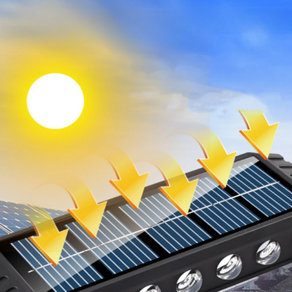 LED VODOOTPORNA SOLARNA ZIDNA LAMPA - UNUTRAŠNJA/SPOLJNA RASVJETA - 2 KOMADA